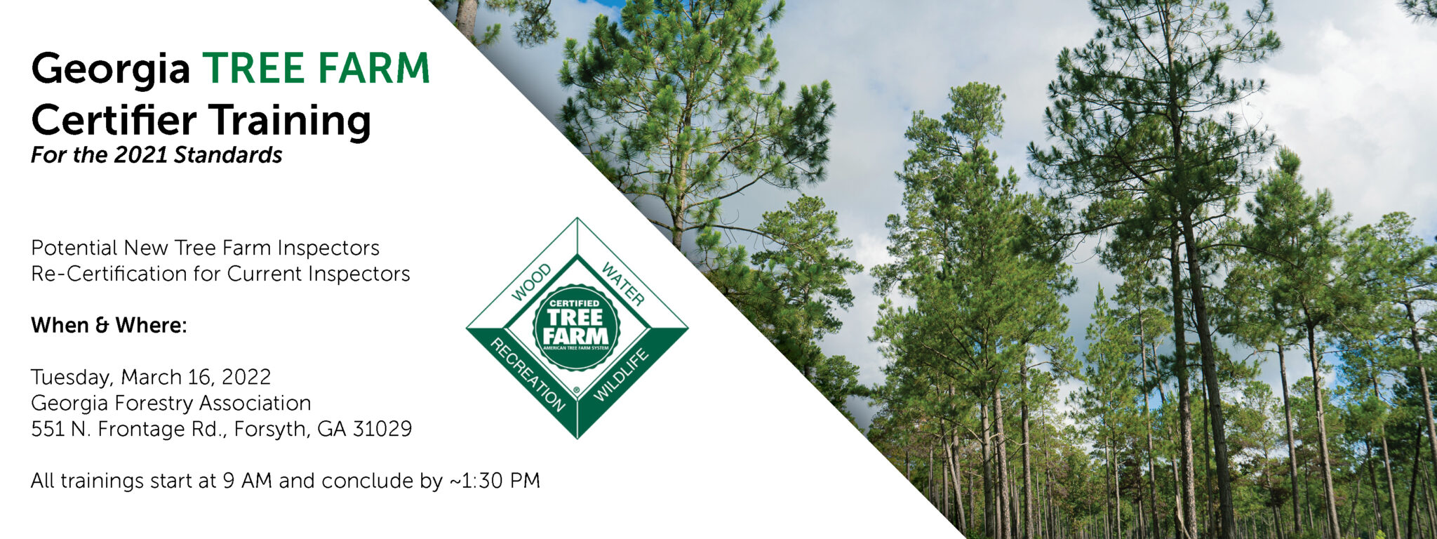 Georgia Tree Farm Certifier Training - Georgia Forestry Association